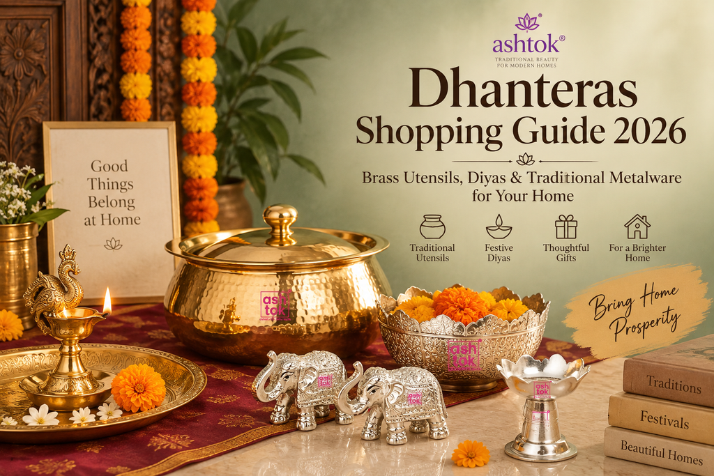 Dhanteras 2026 Shopping Guide: Brass Utensils, Diyas & Traditional Metalware for Your Home