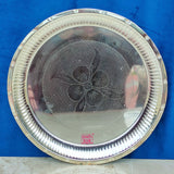 German Silver Plate, Puja Plate. Diameter - 11 Inches