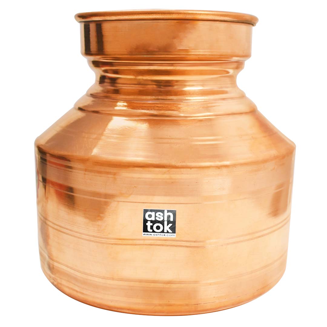 Multi Colored Printed Design Copper Water Dispenser Pot / Matka