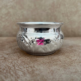 German silver Chopala, Haldi kumkum handcrafted bowl, gift item