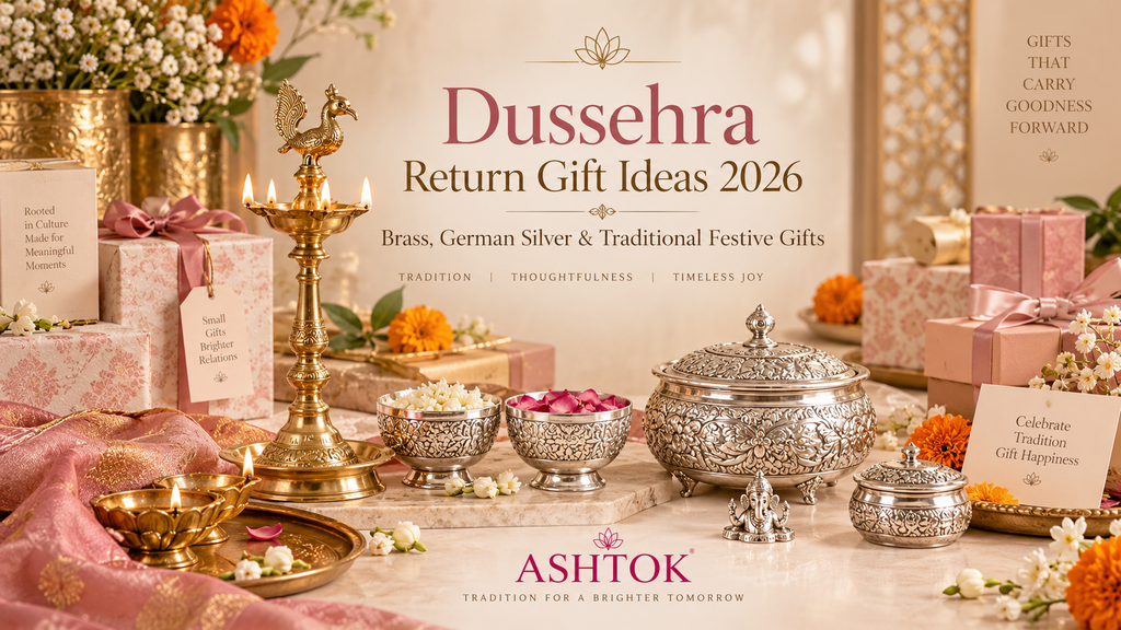 Dussehra 2026 Return Gift Ideas : Brass, German Silver & Traditional Festive Gifts
