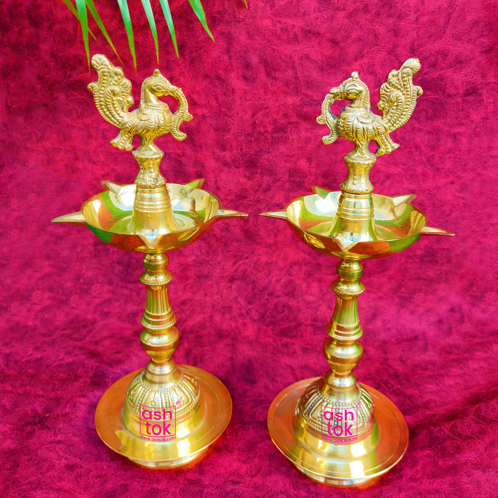 Indian Small Brass Diya, Pooja Lamp Online USA