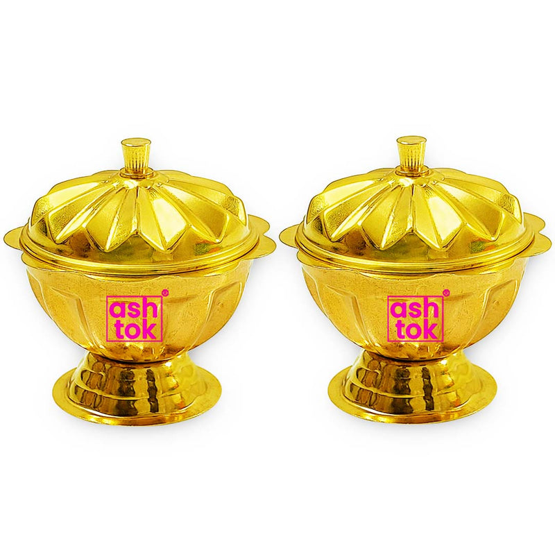Sindoor box Brass wedding, gift sindoor box (Dia 3 Inches)