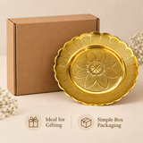 Brass sweet serving plate 6 inch for gifting – additional product view