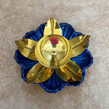 Brass Diya For Puja, Diwali Diya Traditional Oil Lamp Diya, Multicolour (Dia 6 Inches)