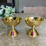 Brass Diya for pooja, Diwali diya Traditional Oil Lamp Diya, Dia - 4 Inches