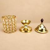 Brass Crystal Diya – Decorative Deepam & Diwali Pooja Lamp