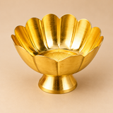 Brass Flower Bowl | Lotus Kumkum Bowl for Pooja & Gifting