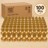 Brass Kuber Diya – Decorative Pooja Deepam & Oil Lamp for Mandir