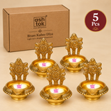 Brass Kuber Diya – Decorative Pooja Deepam & Oil Lamp for Mandir