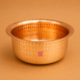 Copper Patila Tope, Copper Cooking Utensils with Hammered Design