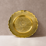 Brass Sweet Plate handcrafted Bowl, Brass Plate, Gift Item (Dia 5 Inches)
