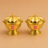 Sindoor box Brass wedding, gift sindoor box (Dia 2 Inches)