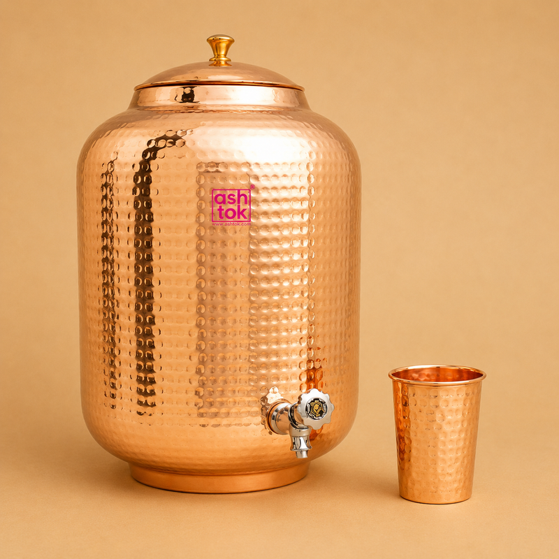 copper tank with tap, Copper water dispensor