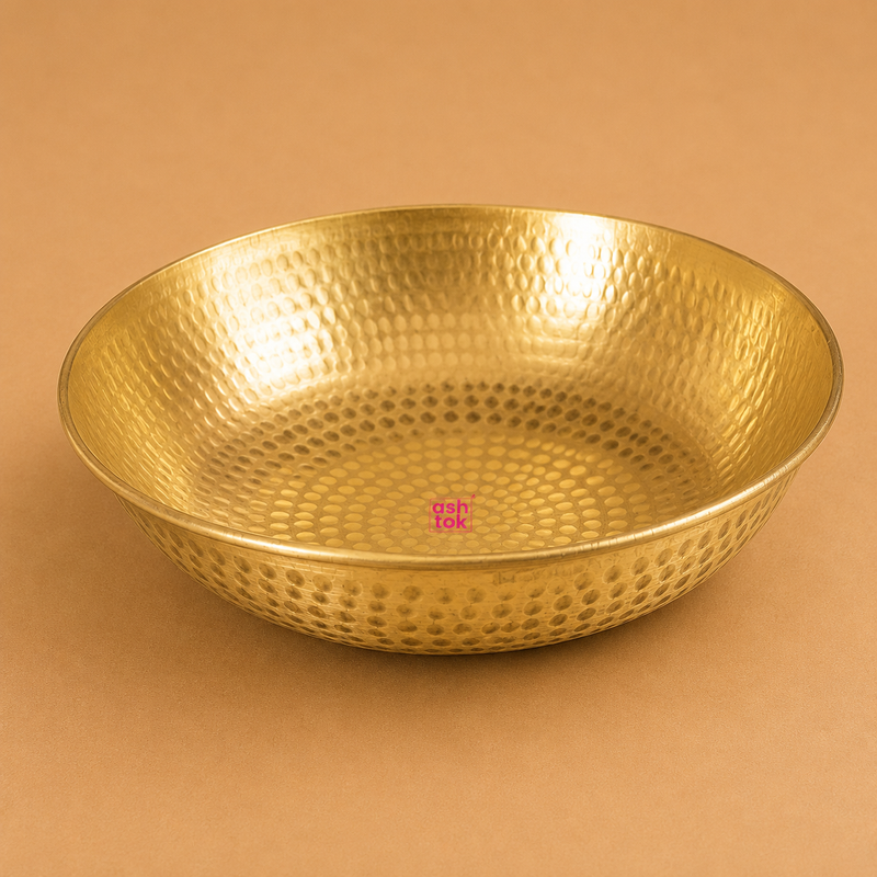 Brass Bowl Mixing Set, Cake Mixing Bowl, Fruit Salad Bowl.