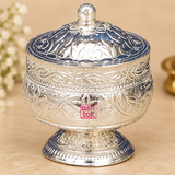 German Silver Kumkum Holder, Sindoor Box