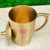 Bronze Jug Drinkware, Kansa Jug Tableware Diameter 4.5 Inches