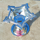 German Silver Diya, Puja Diya, Panchbatti Diya