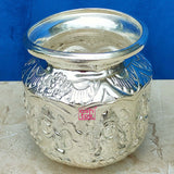 German Silver Lota, Ashtalakshmi Kalash for Puja