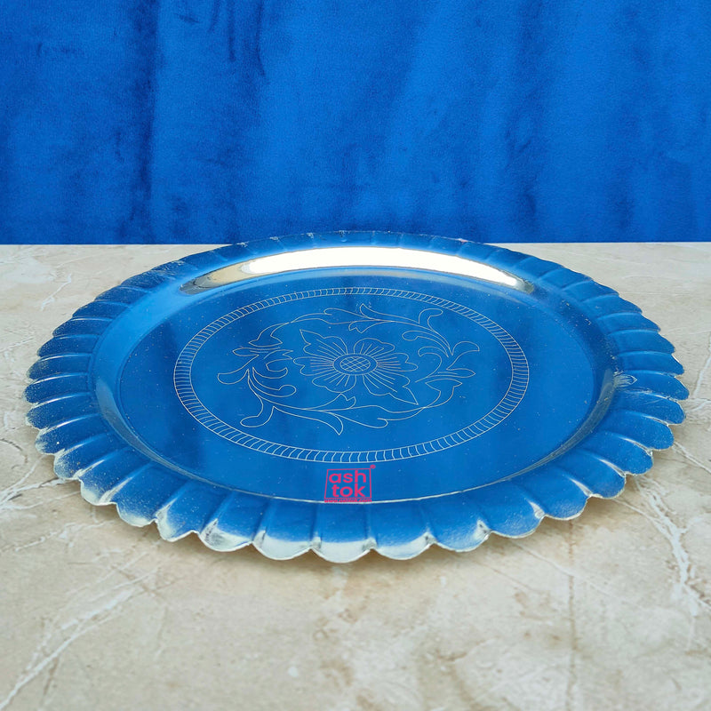 German Silver Pooja Thali