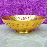 Fruit Bowl Brass Gifting Bowl Handmade Handcrafted (Set of 10)
