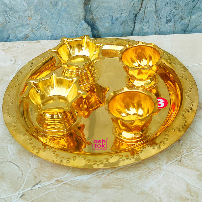 Brass Pooja Thali Set