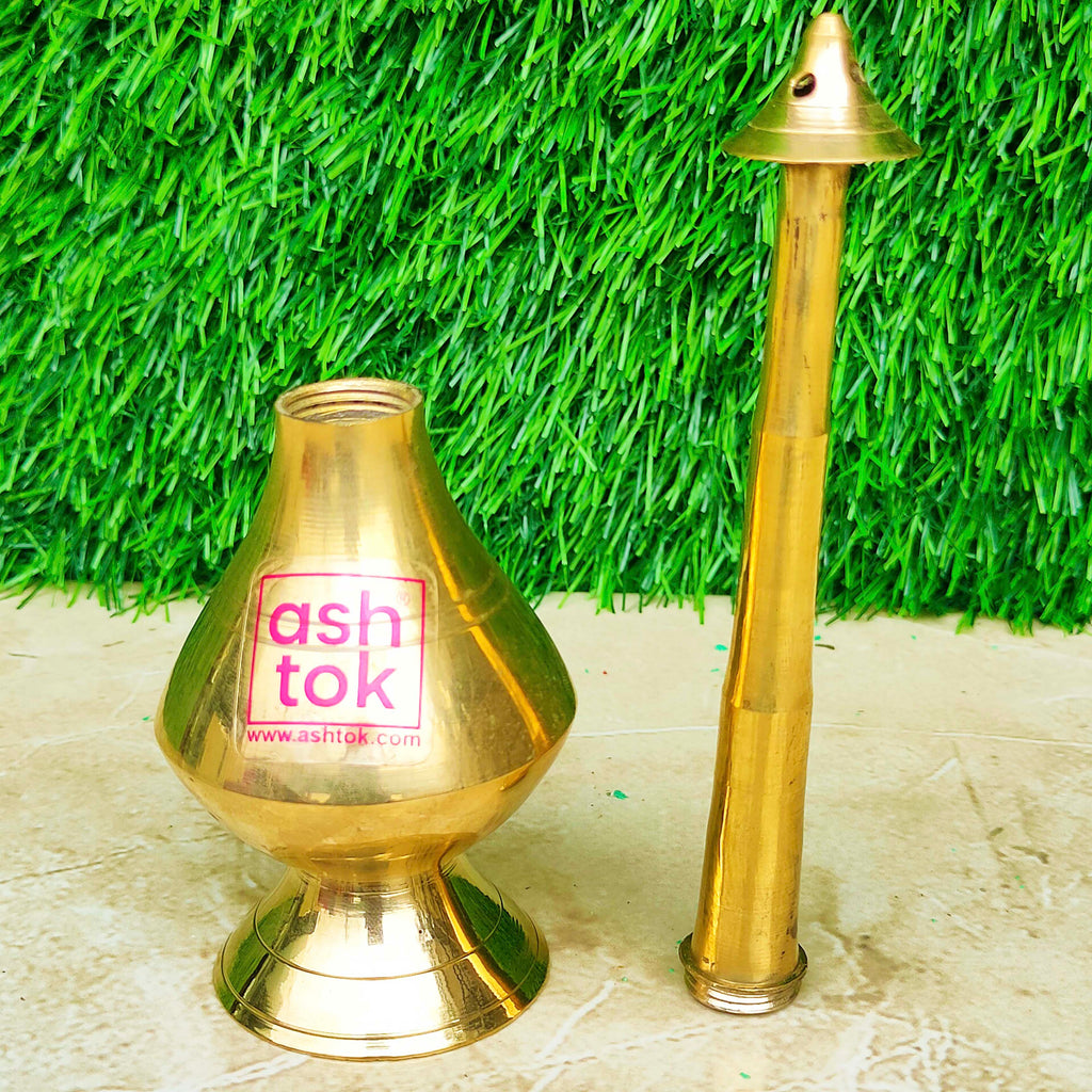 Authentic Brass Water Sprinkler  Brass Paneerdaan: Classic Indian Cheese  Holder – Ashtok