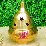 Brass Piyali Akhand Deep, Handcrafted Decorative Puja Diya (Pack of 2 Pcs)