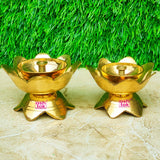 Brass Kamal Diya, Handcrafted Decorative Oil Diya