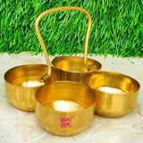 Brass Chopala, Pooja Ingrediants Holding Bowls (Pack of 6 Pcs)
