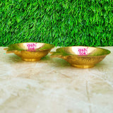 Brass Kuber Diya, Oil Lamp for Mandir and Diwali Gift