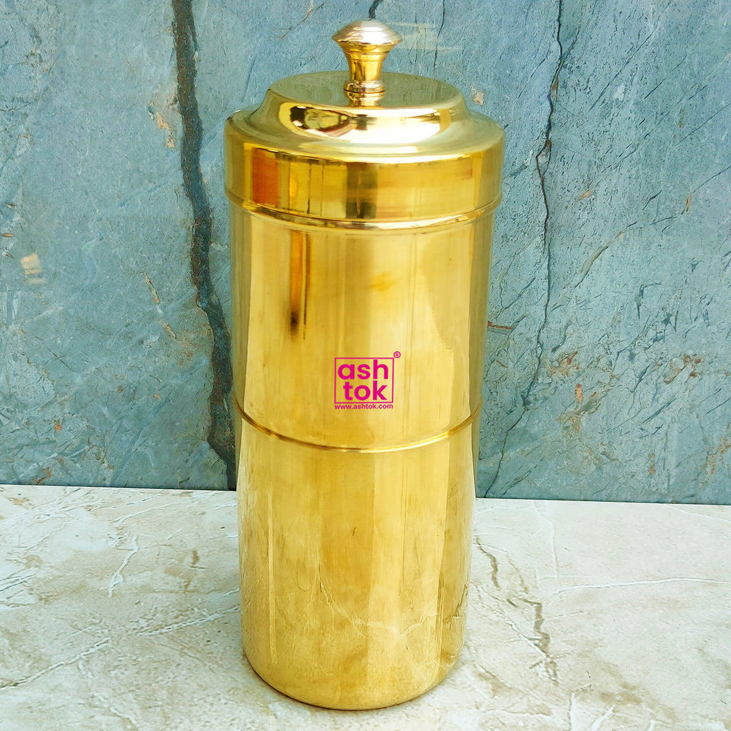 Traditional Brass Filter Coffee At Home, Coffee Maker – Ashtok