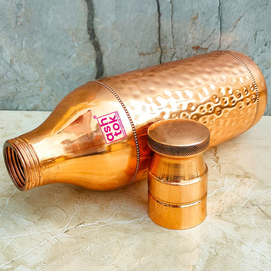 Hammered Design Copper Bottle