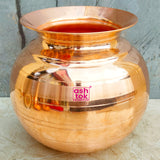 Copper water pot, copper ghada, matka