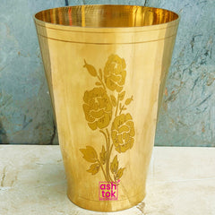 Vintage Brass Tumbler-made in Germany Antique Brass Lassi Glass Traditional  Water Glass Brass Wine Glass brass Drinkwarebrass Planter 