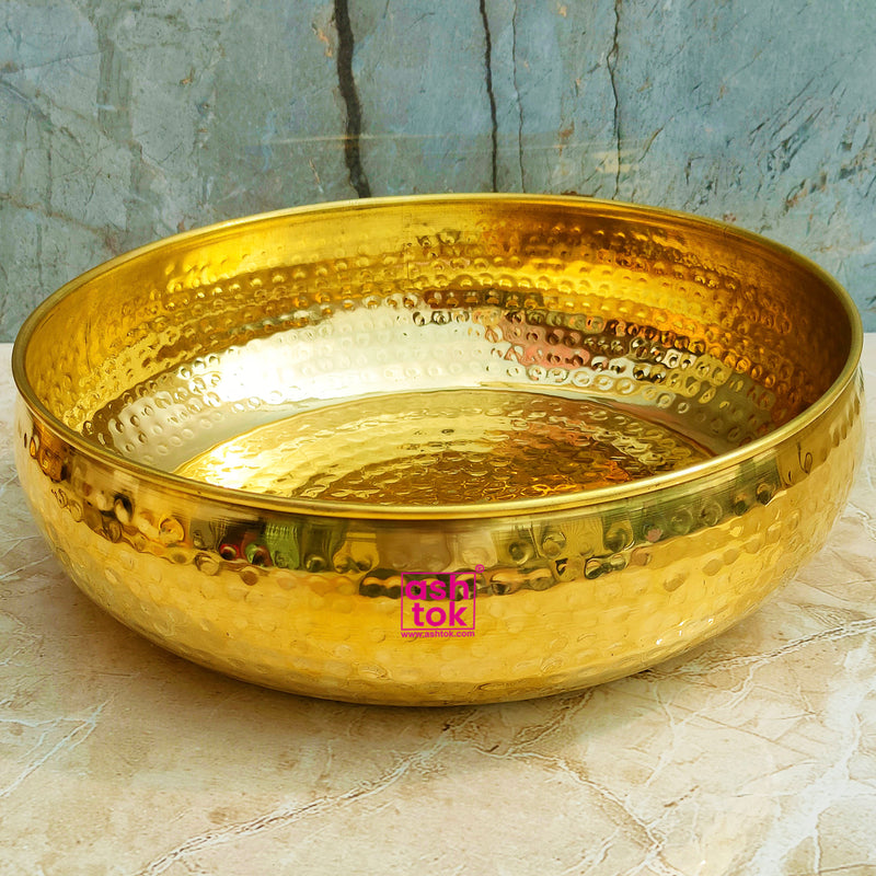 Fine Craft India Brass Urli Traditional Bowl Vessel For Home Decor Dia 6  Inch