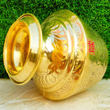 Brass Pot, Brass Water Pot Traditional Design, Kodam Ghada Pooja Decoration, Home decoration