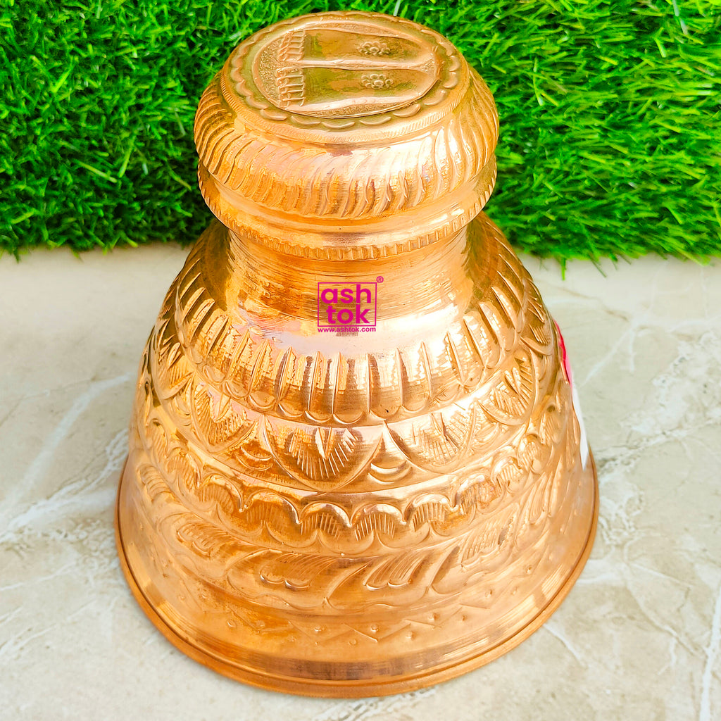 Pure Copper Chatta Koparam Copper Cap for Temple