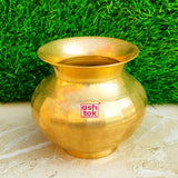 Brass Kalash for Puja, Lota for Puja, Handcrafted Puja Lota