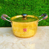Brass Khalai Dish With Handle and Lid, Brass Stew Pan with Handle, Brass Utensils, Brass Patila