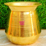 Brass Lota , Handmade Lota Kalash Oval Shaped , Brass Lota for Puja