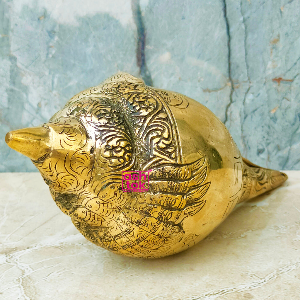 Brass Shankh Conch Shell