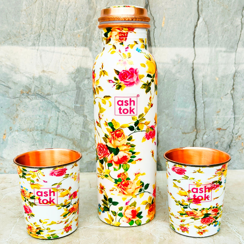 Coloured Copper Bottle