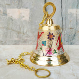 Brass Temple Puja Bell with Handle, Ghanta For Temple, Decorative Puja Mandir Bell
