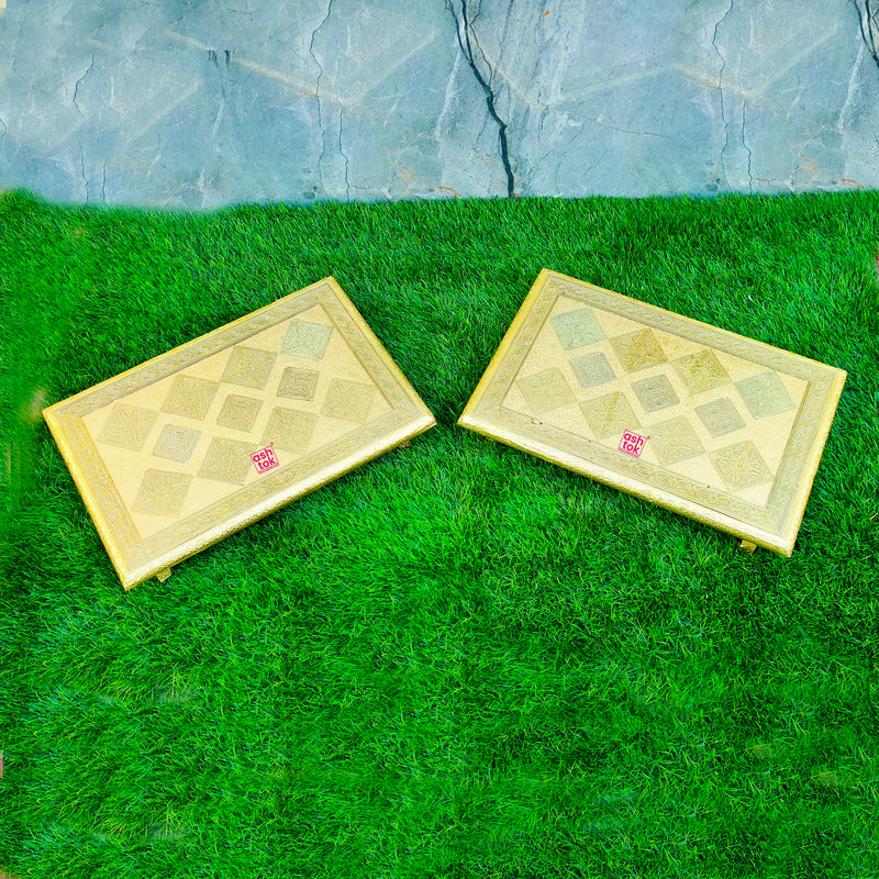 Wooden Puja Peetha, Pita, Wedding Stool on Rent (Length 21 Inches)