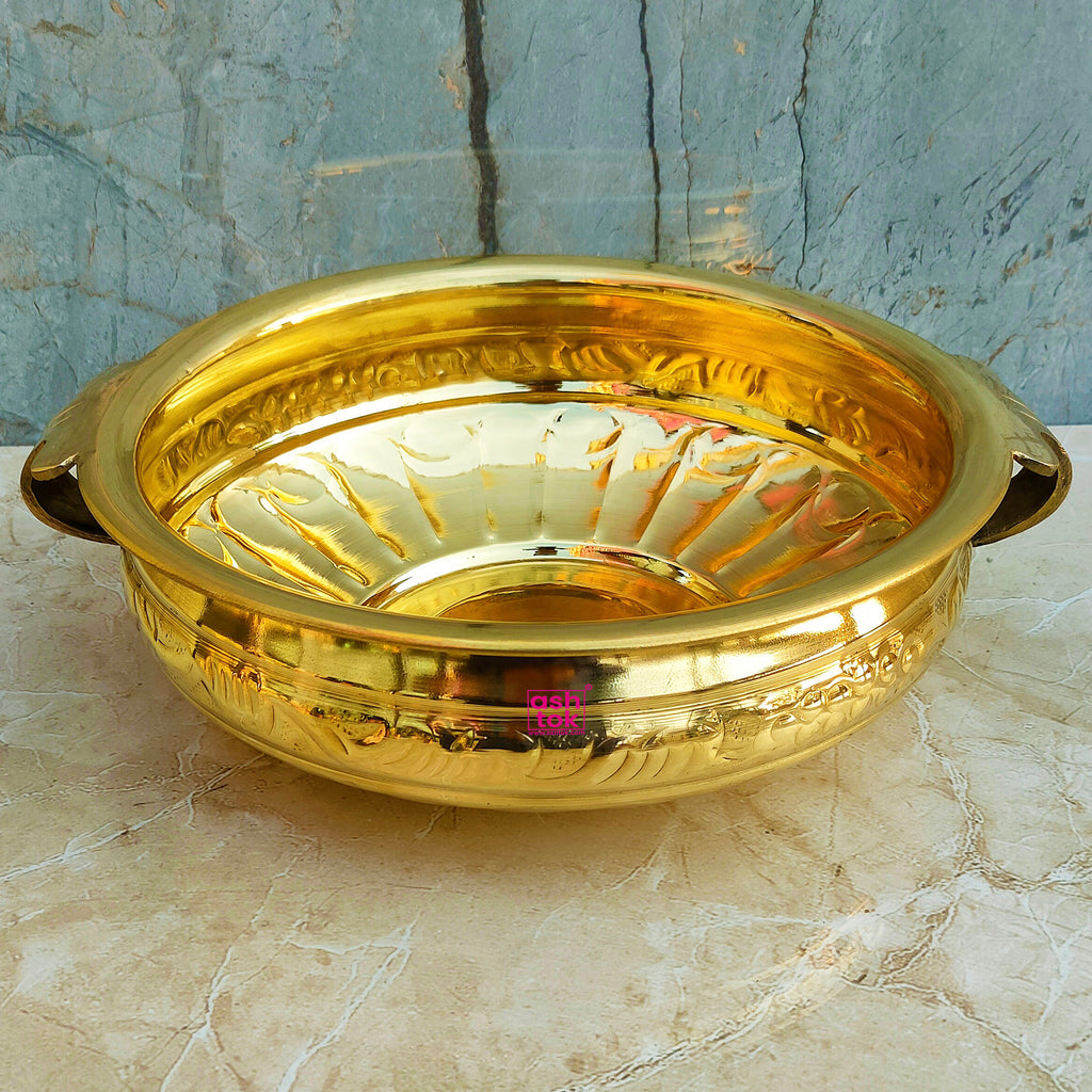 Decorative Brass Urli Diya, Indian Home Decor USA