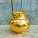 Brass Lota for puja, Brass kalash, Handcrafted Mandir Lota, Diwali Lota
