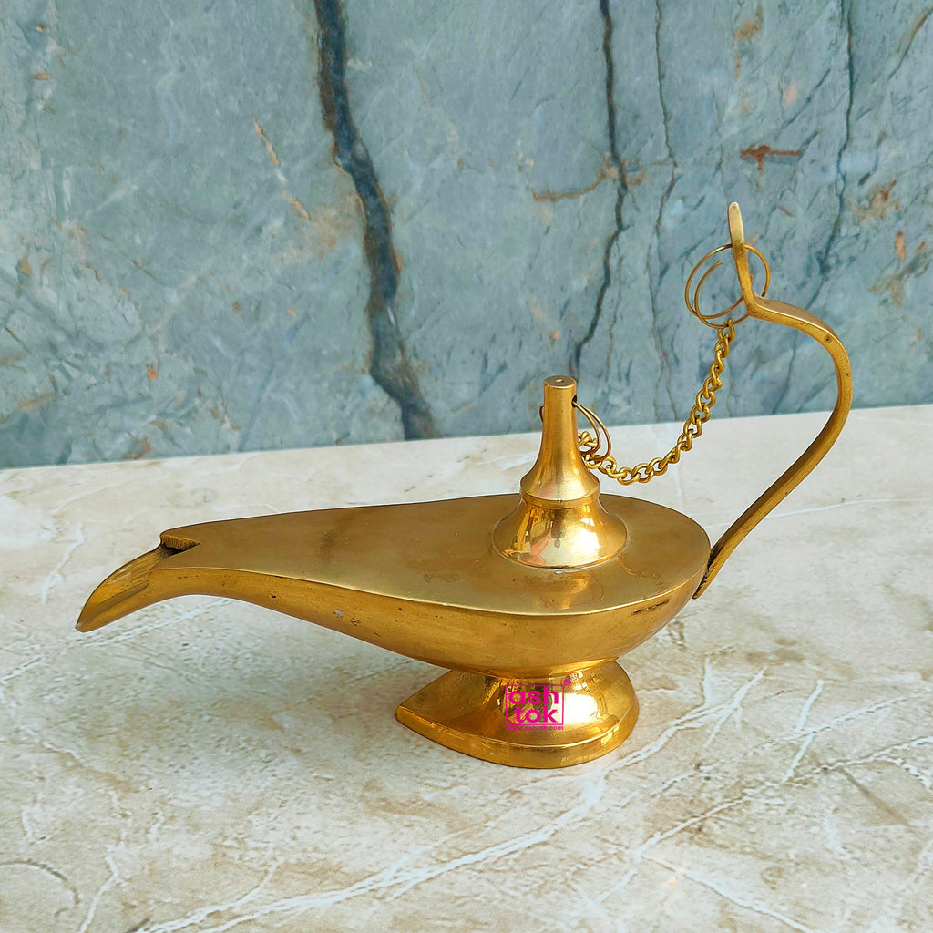 Brass Aladdin Chirag, Chirag Decorative Showpiece – Ashtok