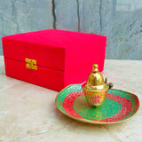 Meenakari Design Kumkum Gift Box, Unique Return Gift
