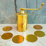 Brass Murkul Maker with Comfortable Handle, Brass Sev, Murkul Maker Sancha Machine with 6 Jali's